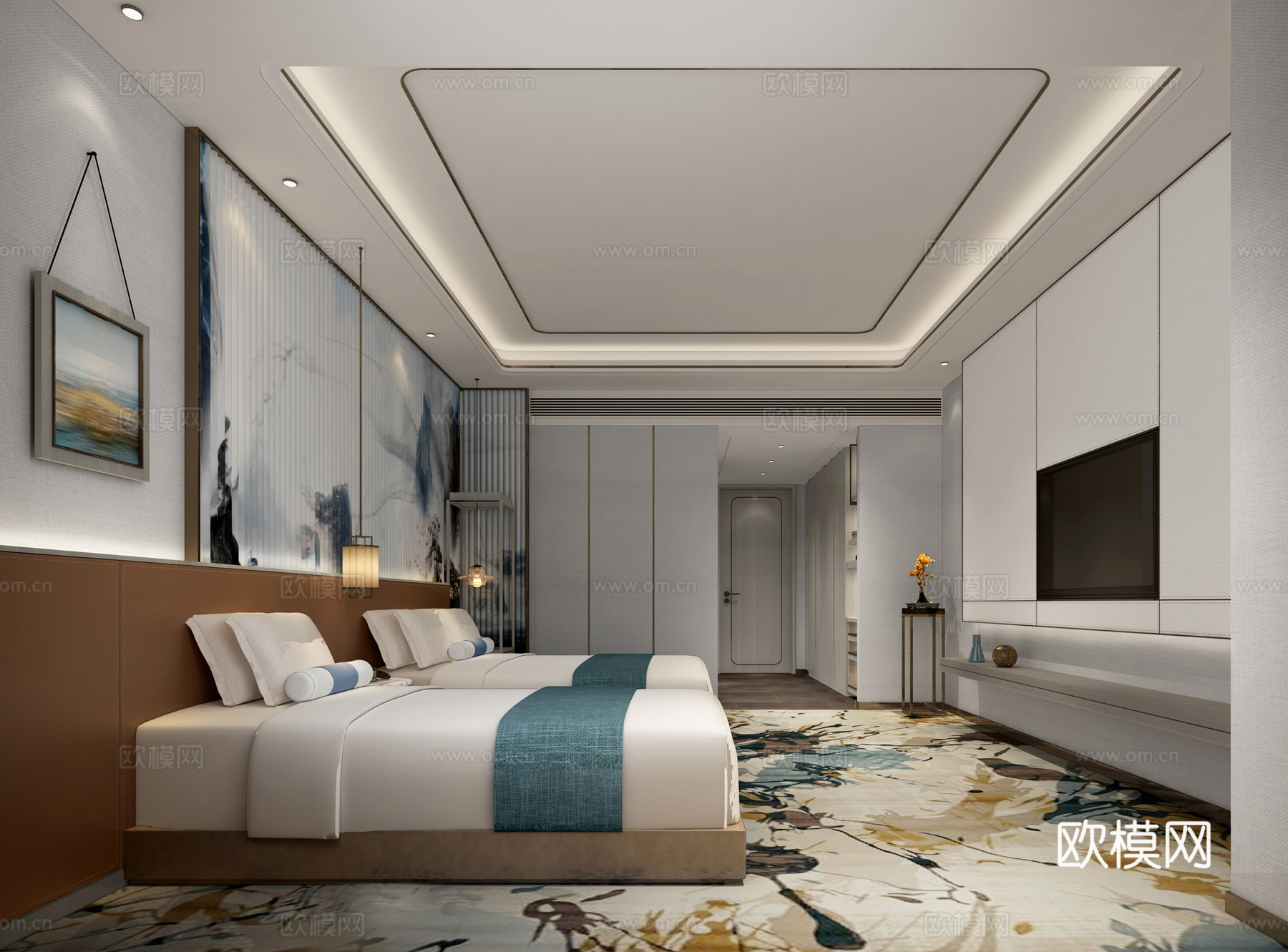 客房3d模型下载