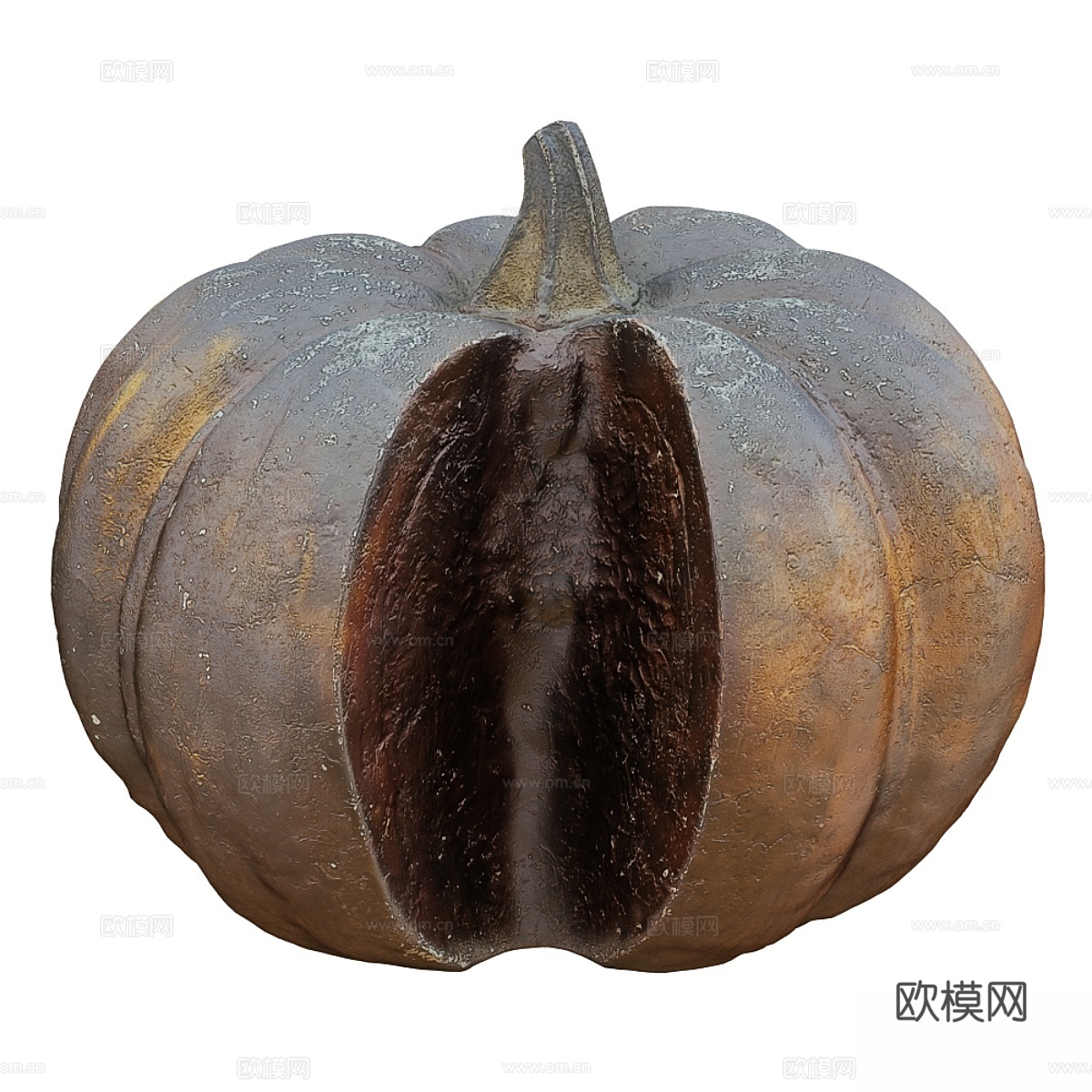 金属南瓜雕塑3d模型下载