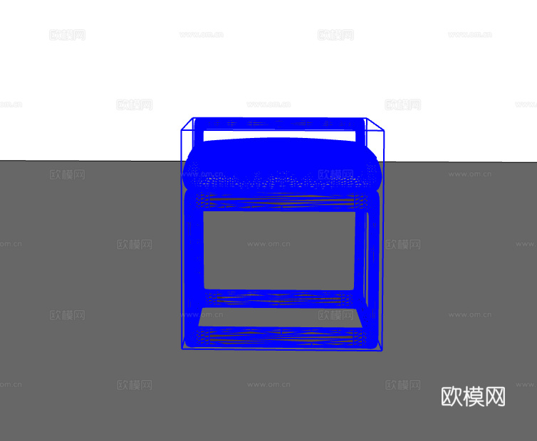 新中式休闲椅su模型