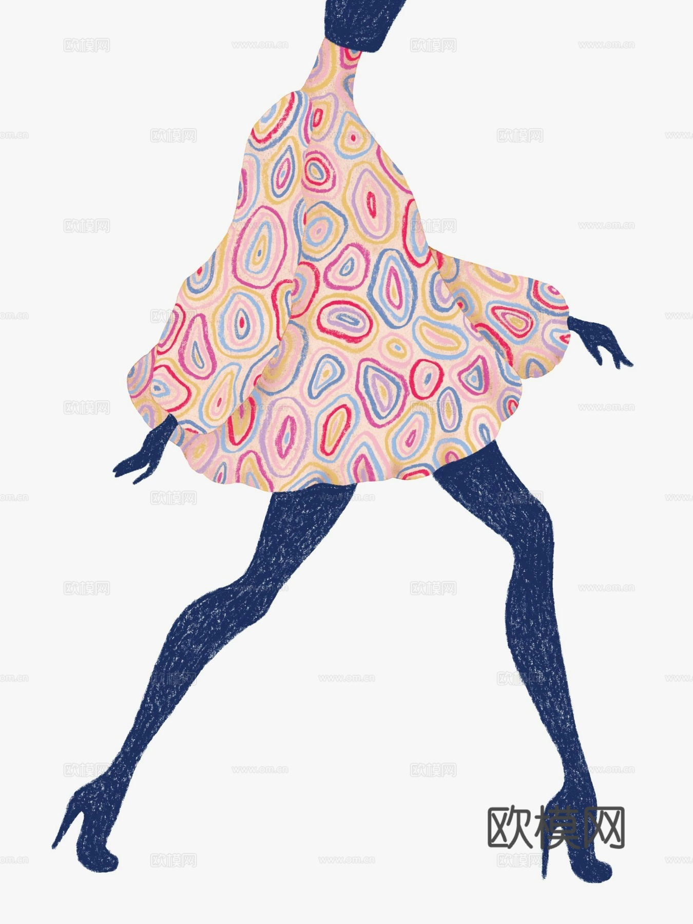 中古风现代复古挂画 简约挂画 艺术挂画 彩色挂画