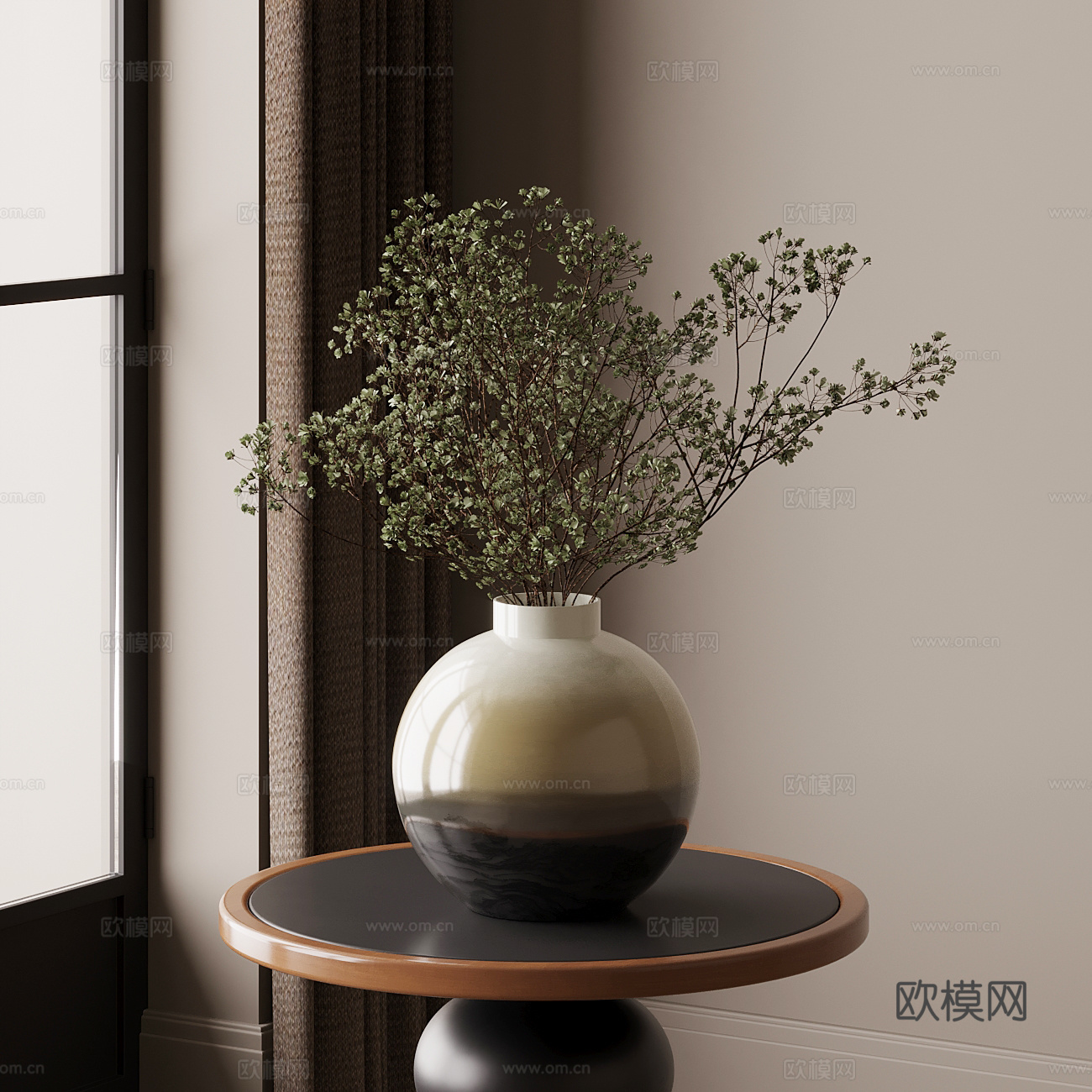 中古风花瓶su模型