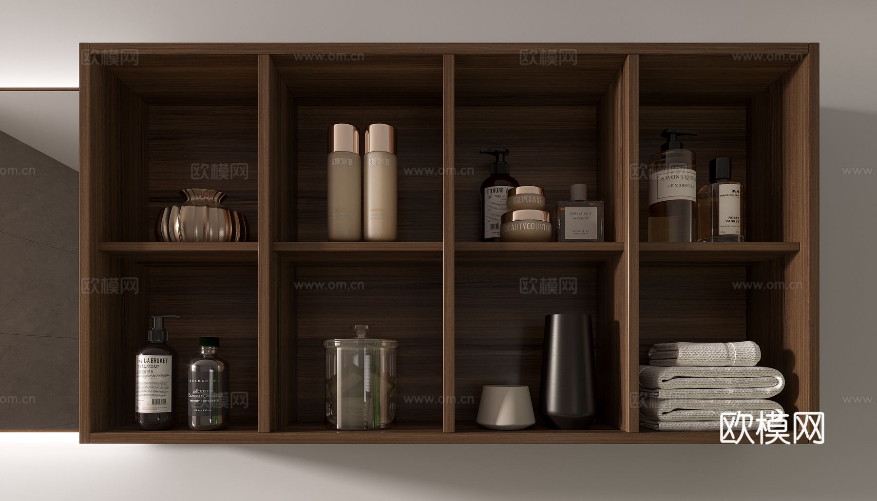 别墅卫生间 主卧卫生间 民宿卫生间 现代卫生间 卫生间摆件3d模型下载（渲染图5）