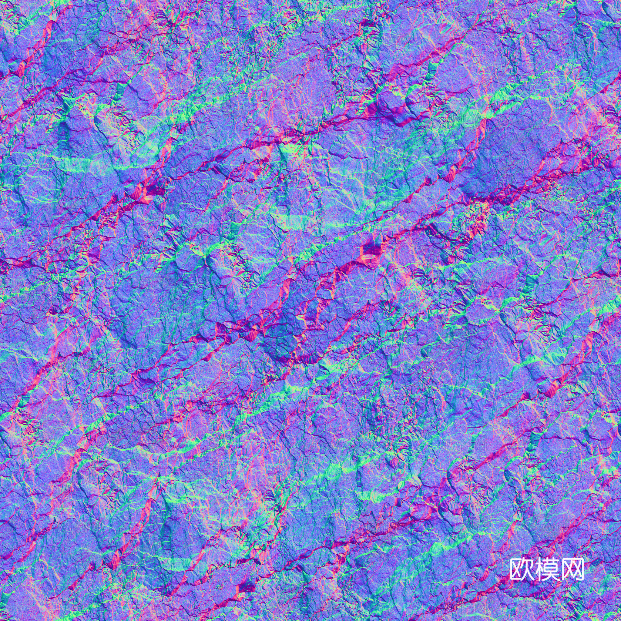 岩石石材PU石 法线凹凸贴图下载