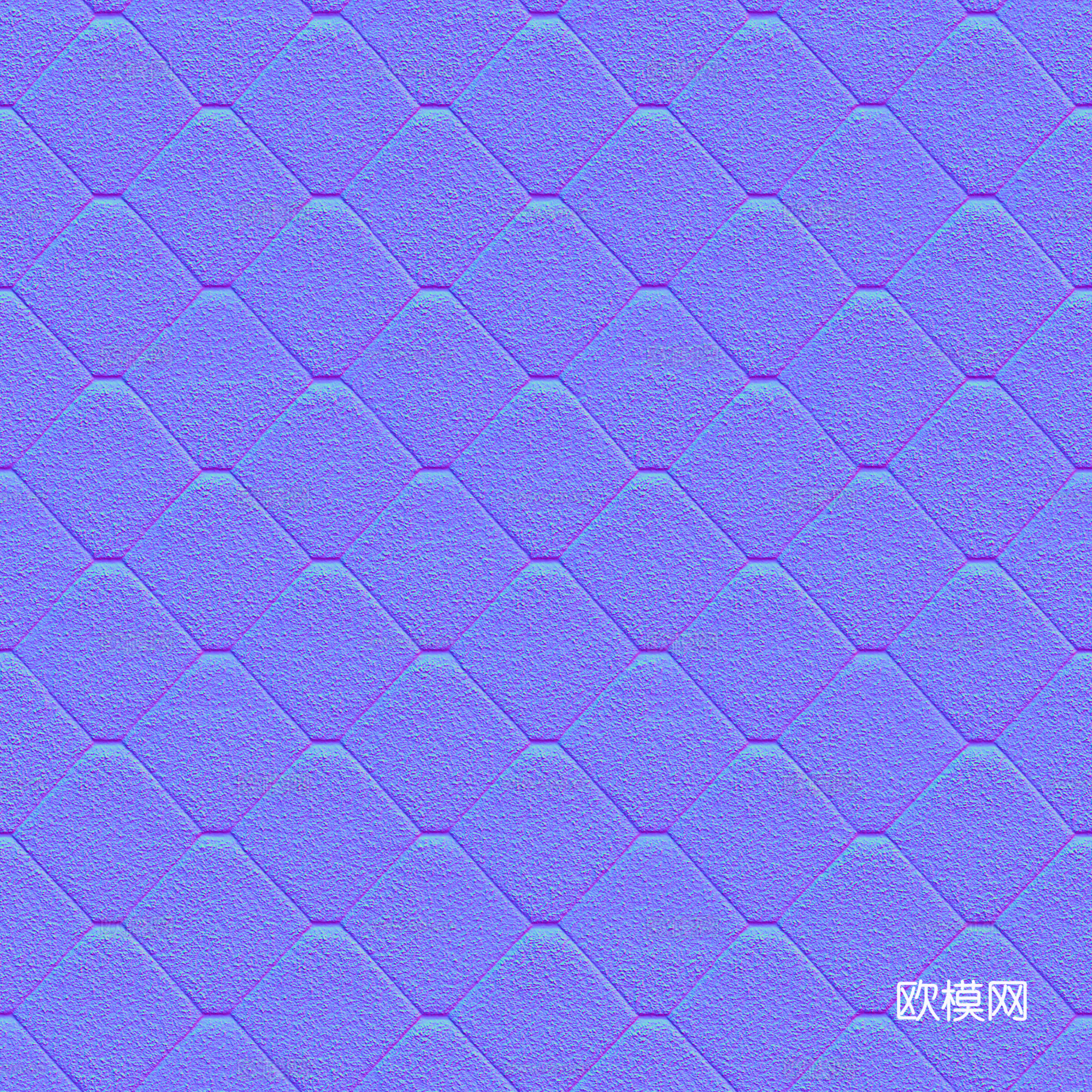屋顶瓦顶沥青瓦法线凹凸贴图