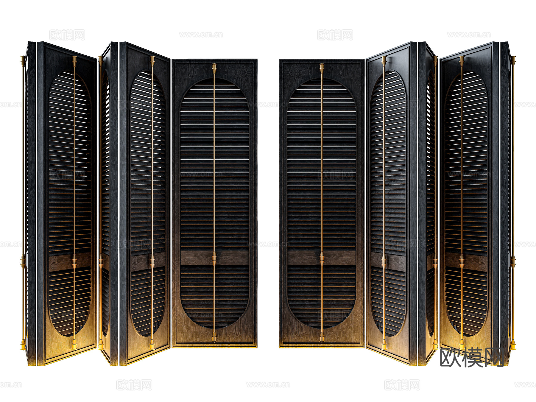 现代屏风免费3d模型