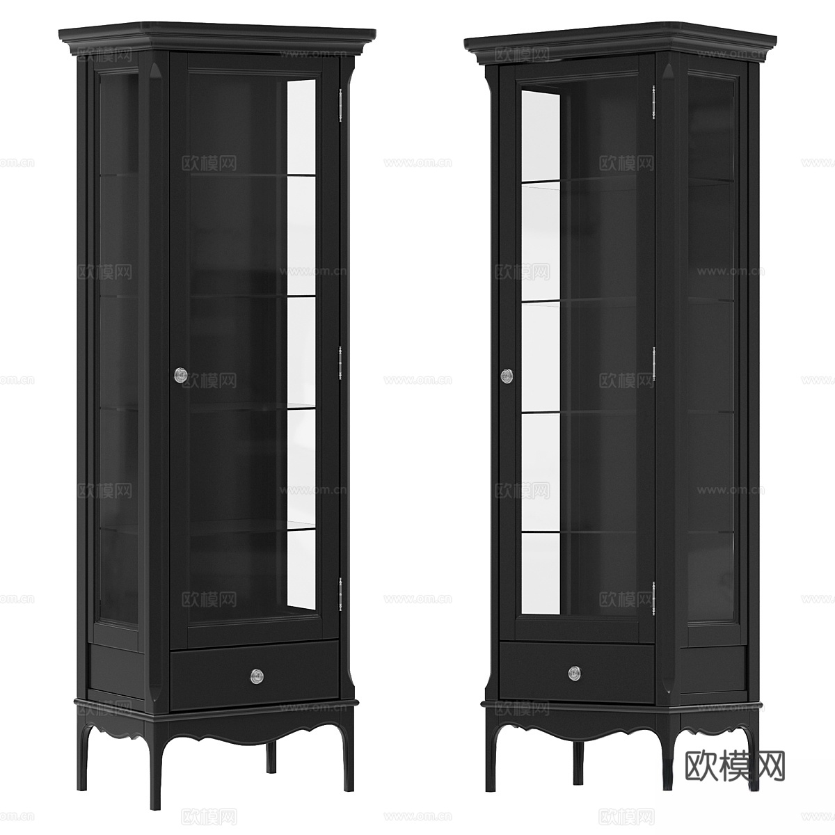 丹通家居威尼斯玻璃展示柜3d模型下载