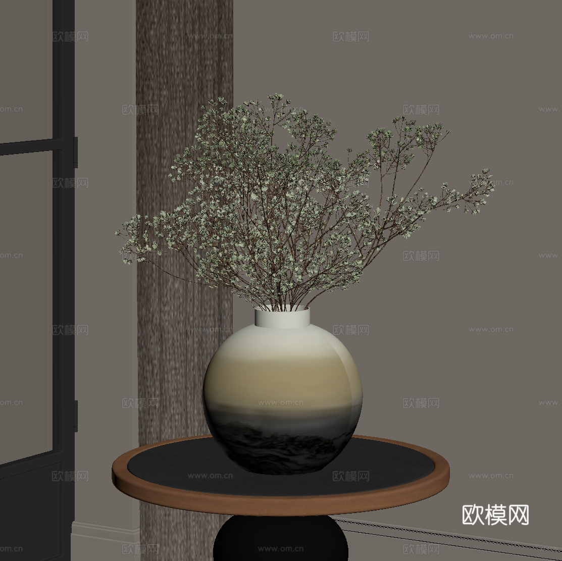 中古风花瓶su模型