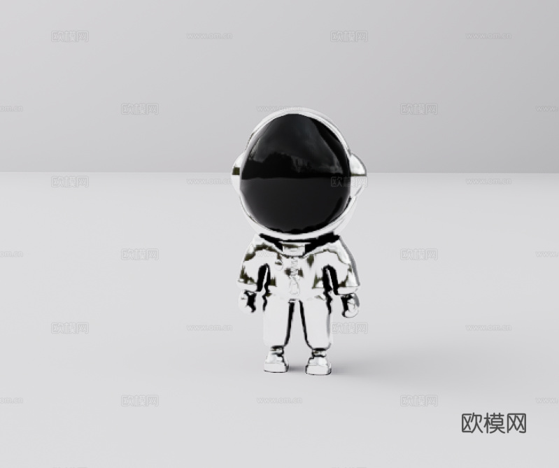 卡通金属雕塑su模型