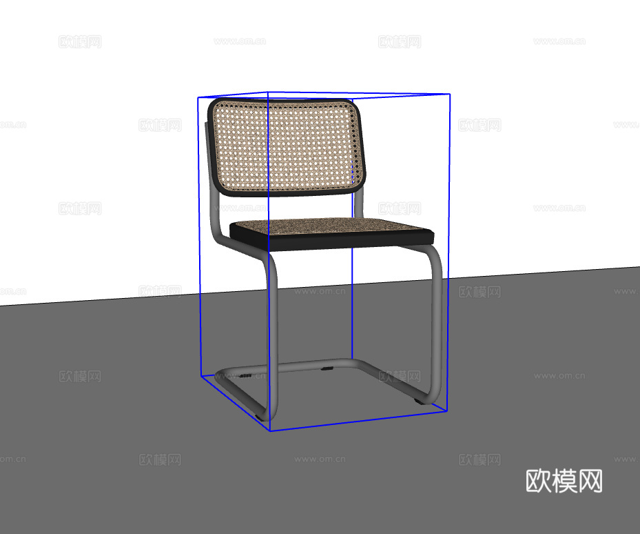 中古风休闲椅su模型