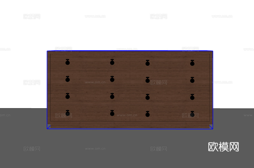 中古装饰柜su模型