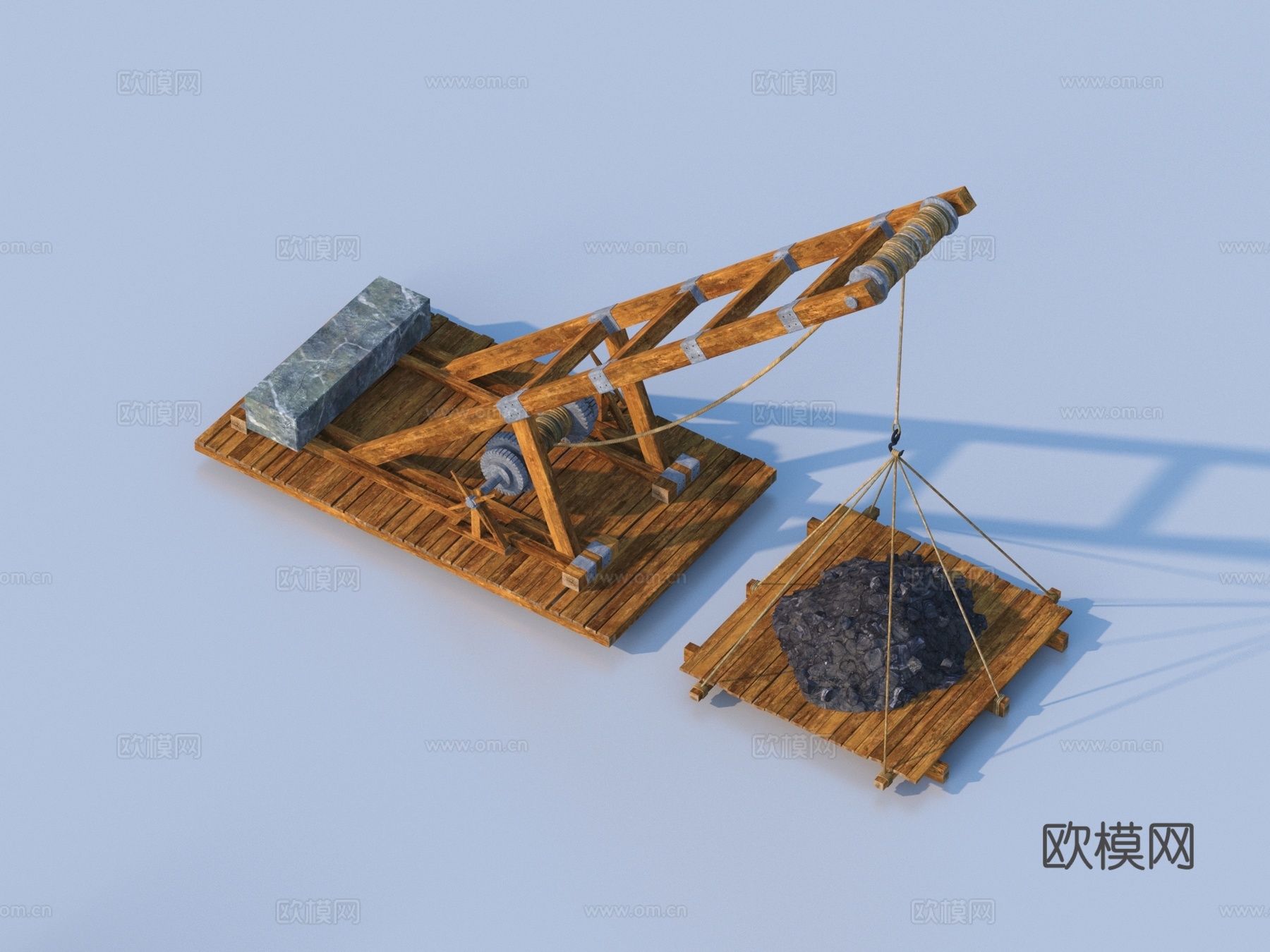 吊机 工具 工业设备3d模型下载