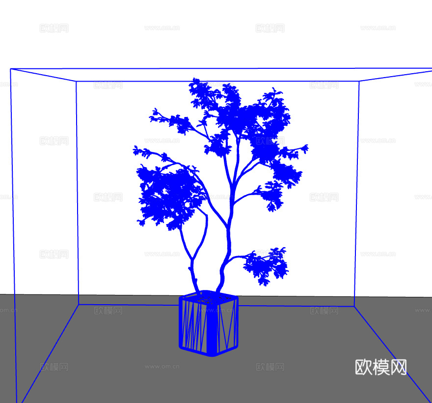 植物盆栽su模型