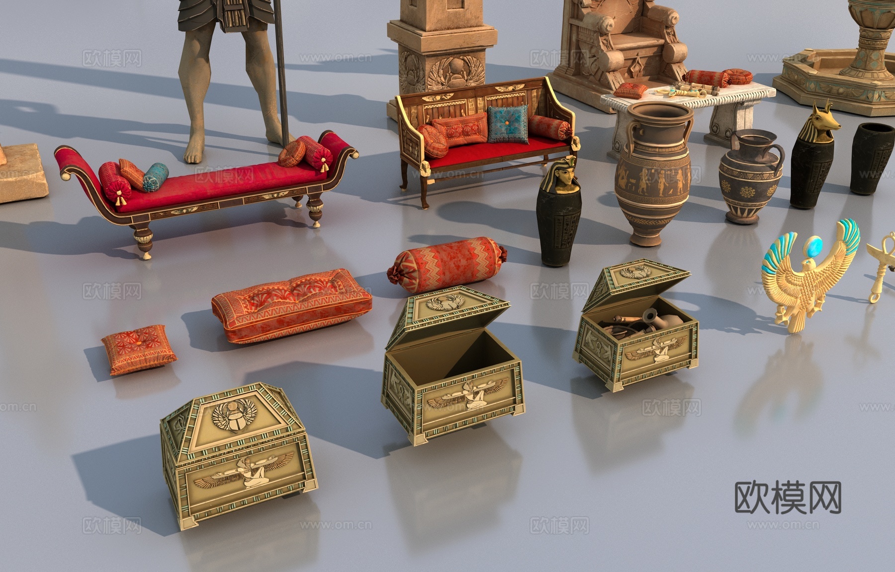 埃及物品3d模型下载（渲染图6）