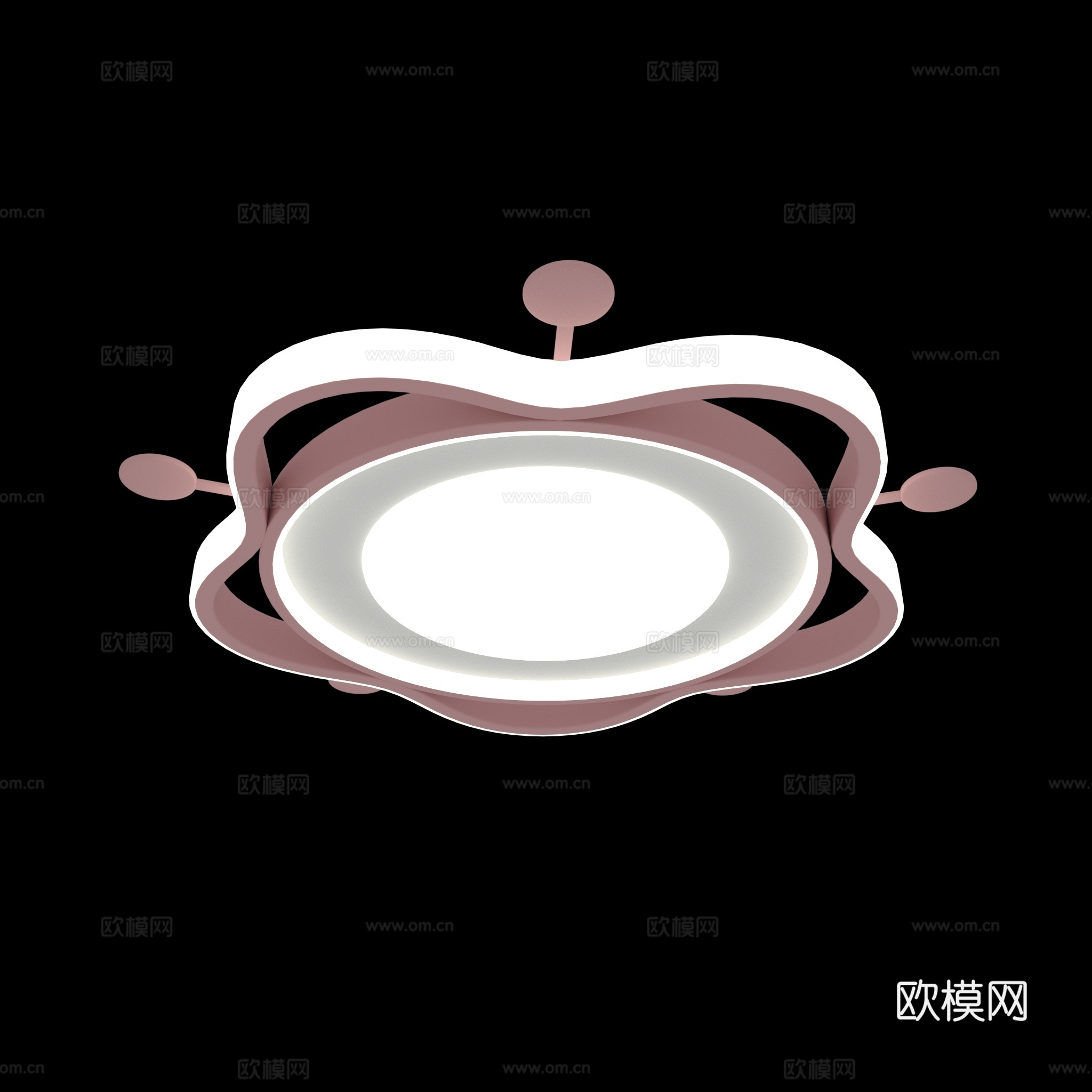 卡通吸顶灯3d模型下载