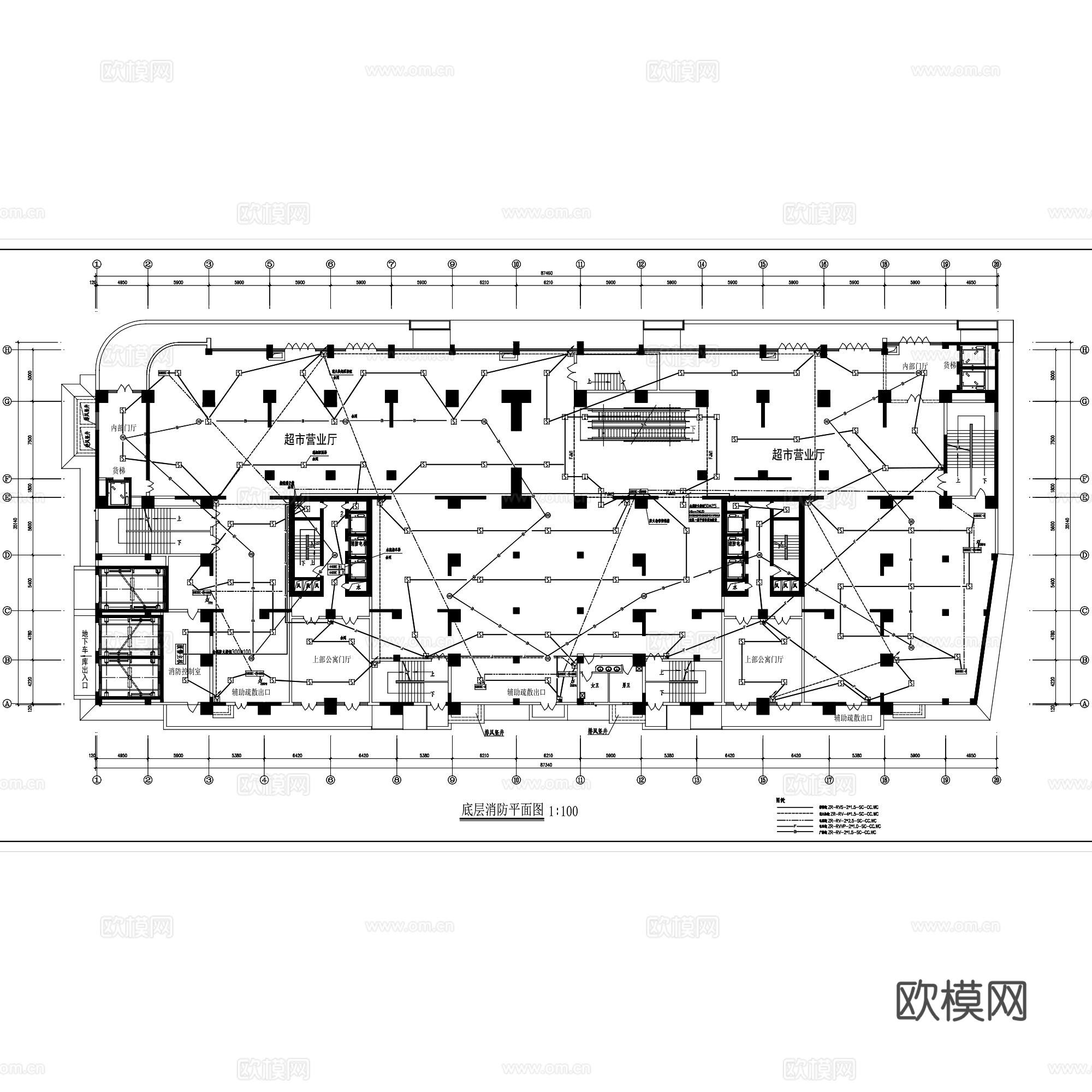 建筑消防报警安防监控系统电气CAD施工图集 120套cad施工图
