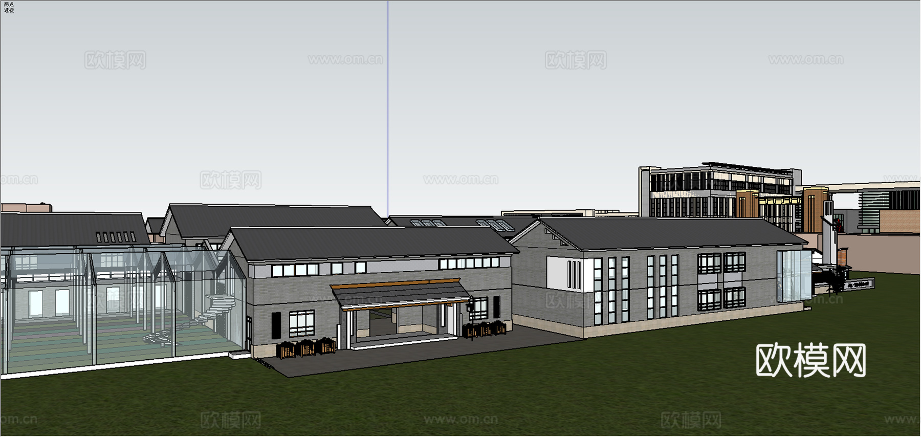 城市更新乡村建设全案模型su模型