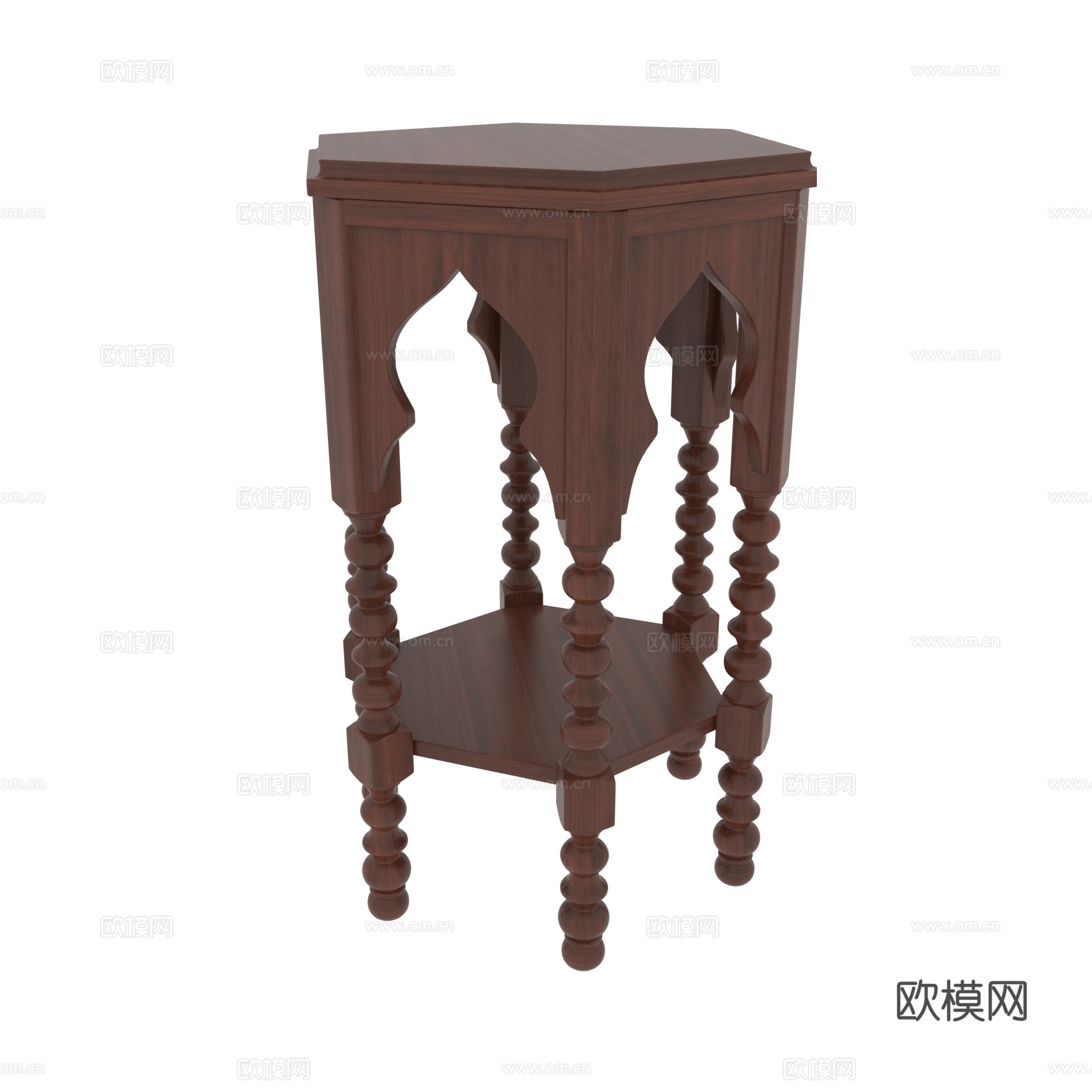 现代法式柜3d模型下载