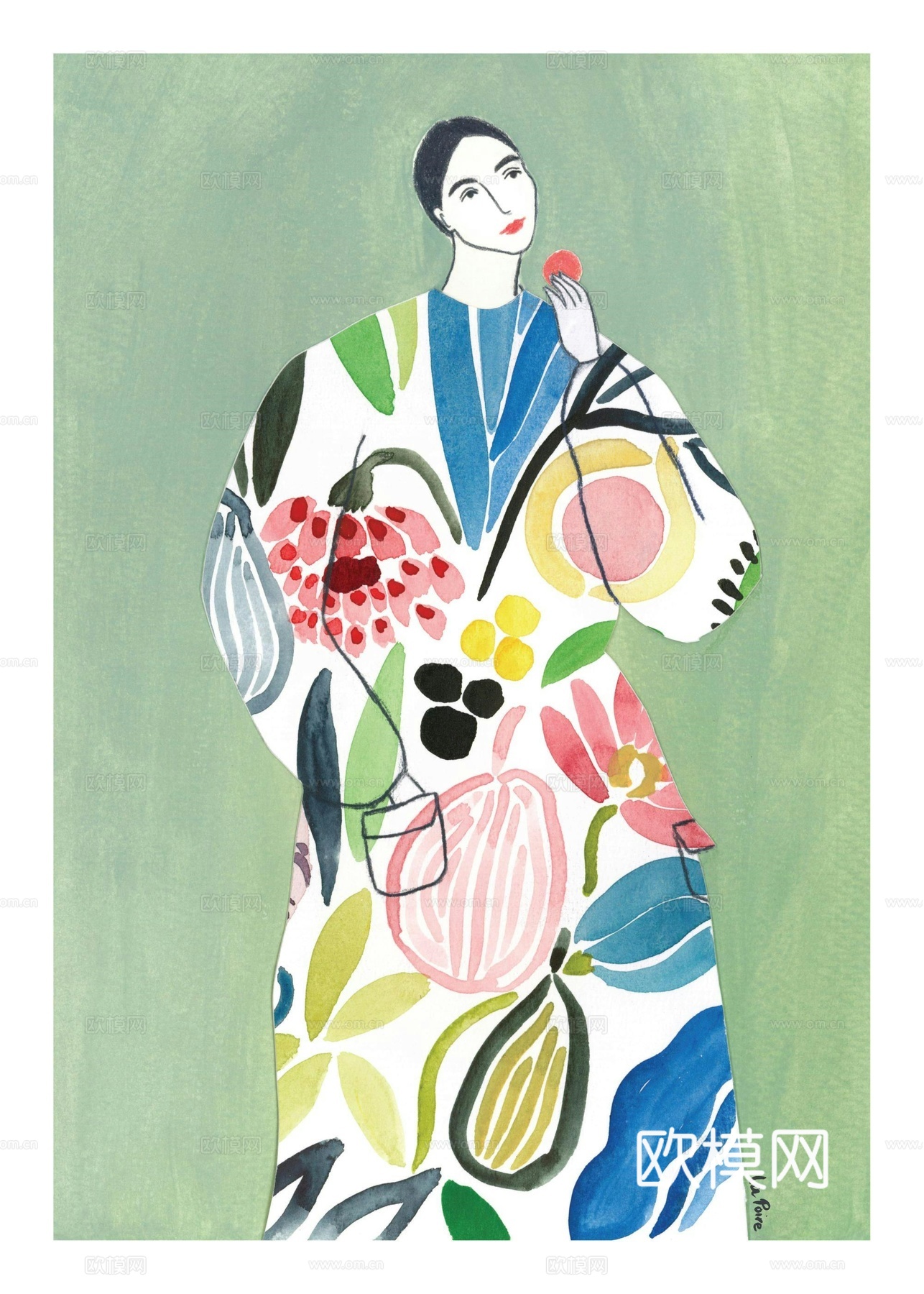 中古风现代复古挂画 简约挂画 艺术挂画 彩色挂画