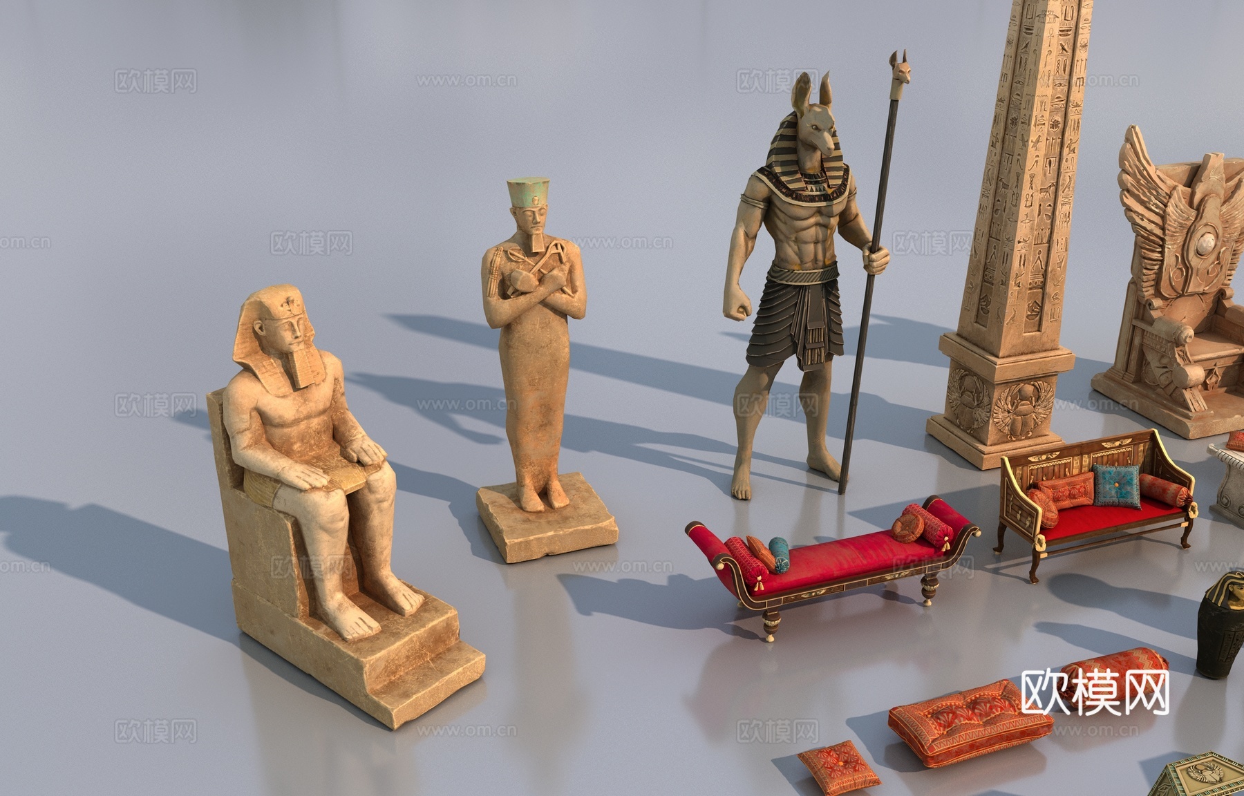 埃及物品3d模型下载（渲染图4）