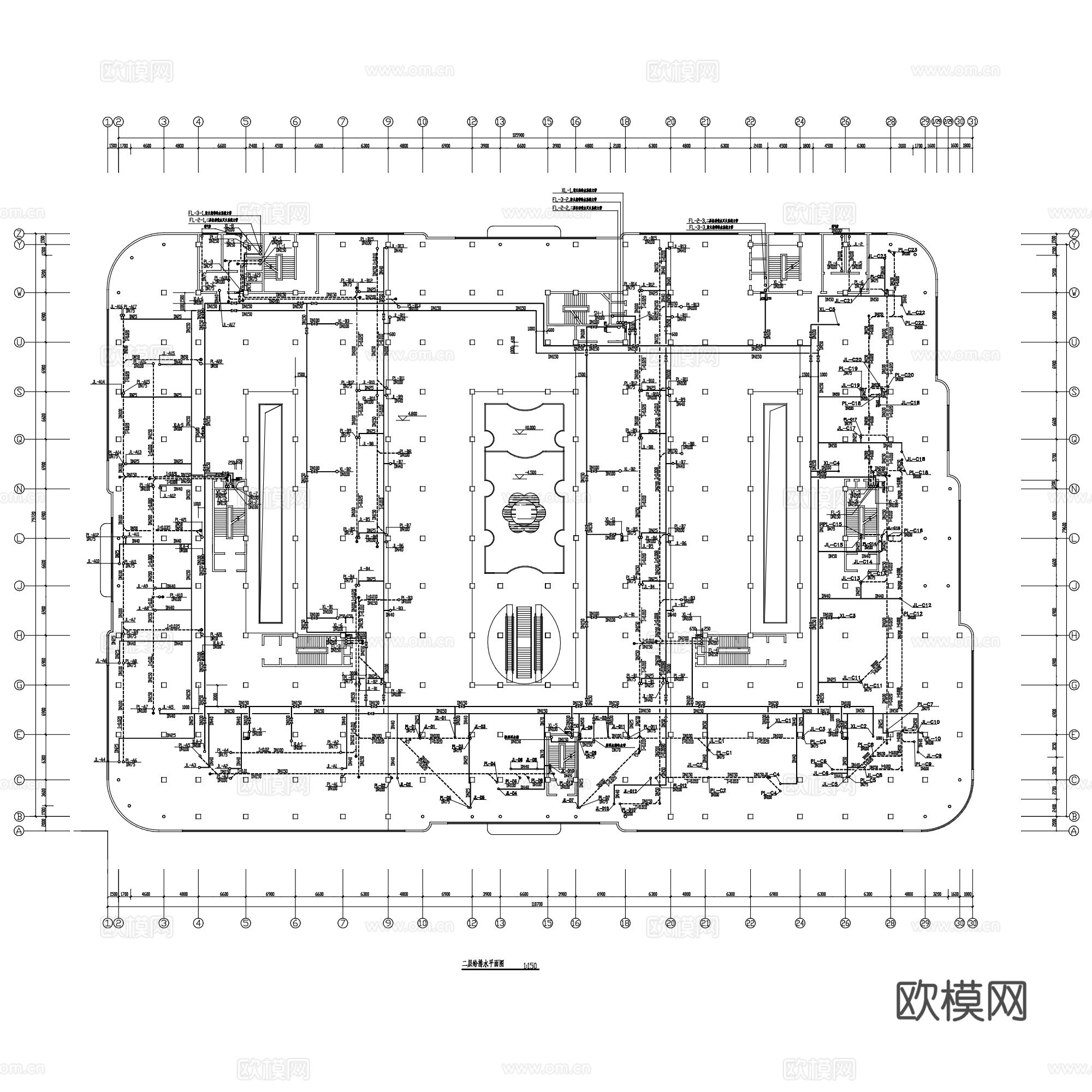 建筑给排水防火消防及节点CAD施工图集 30套cad施工图