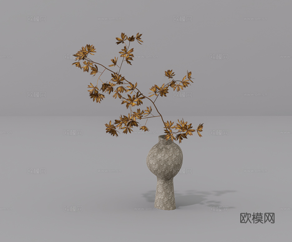 植物摆件su模型