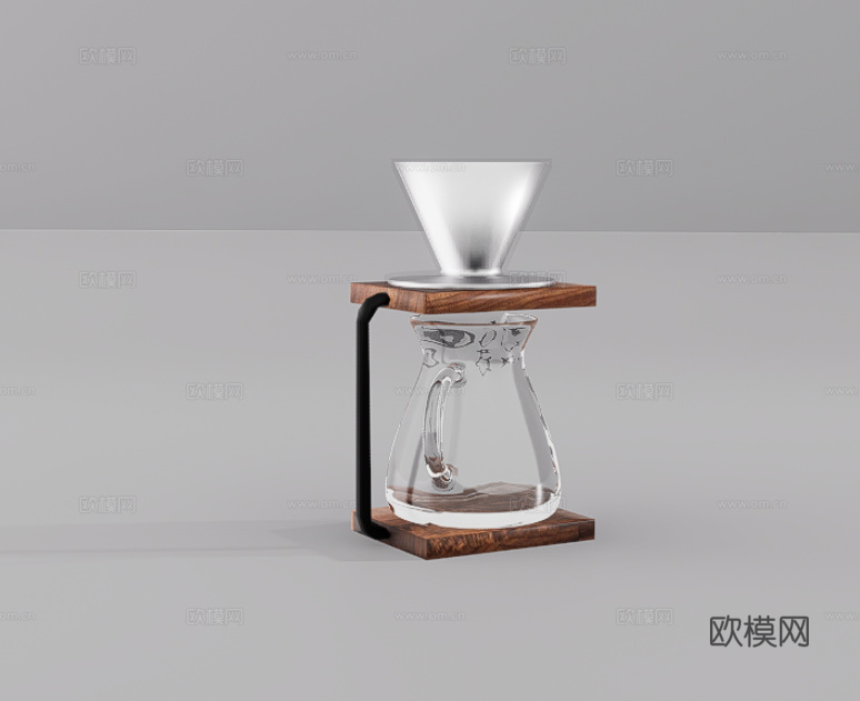 咖啡摆件su模型