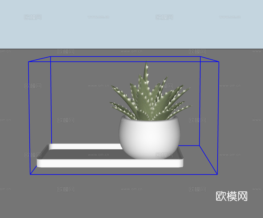 植物盆栽su模型