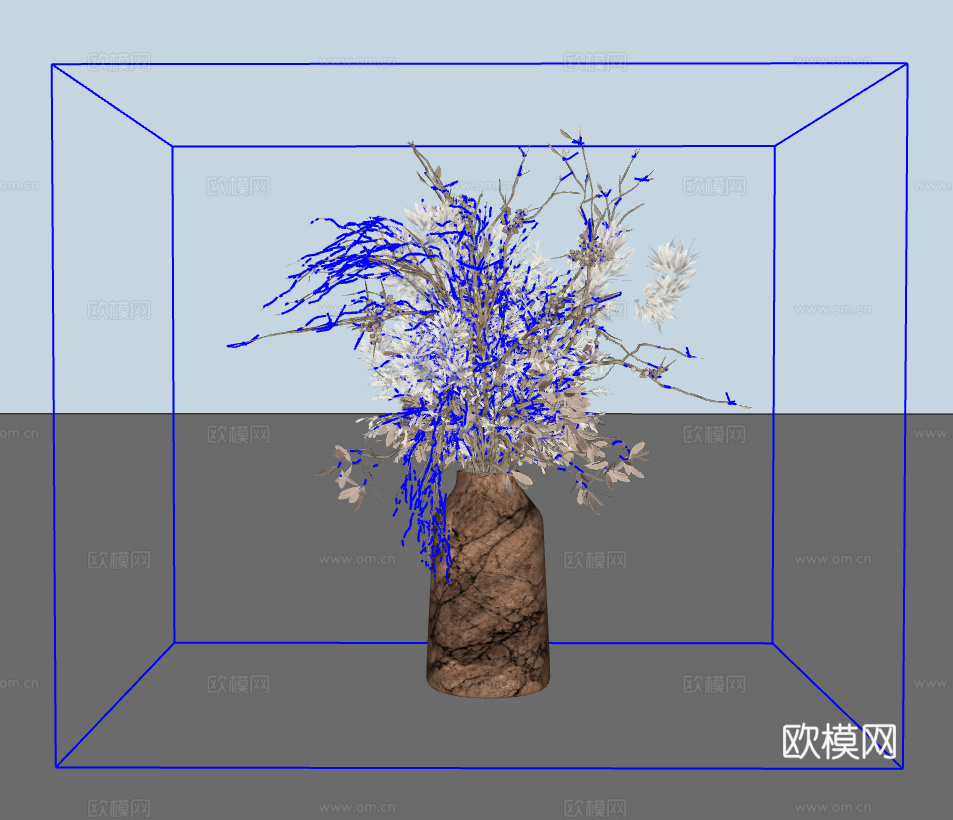 植物摆件su模型