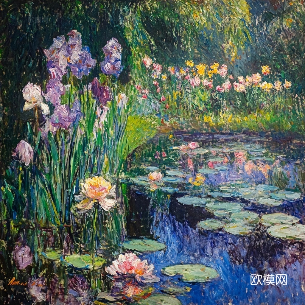 现代装饰画 油画 抽象画 艺术画