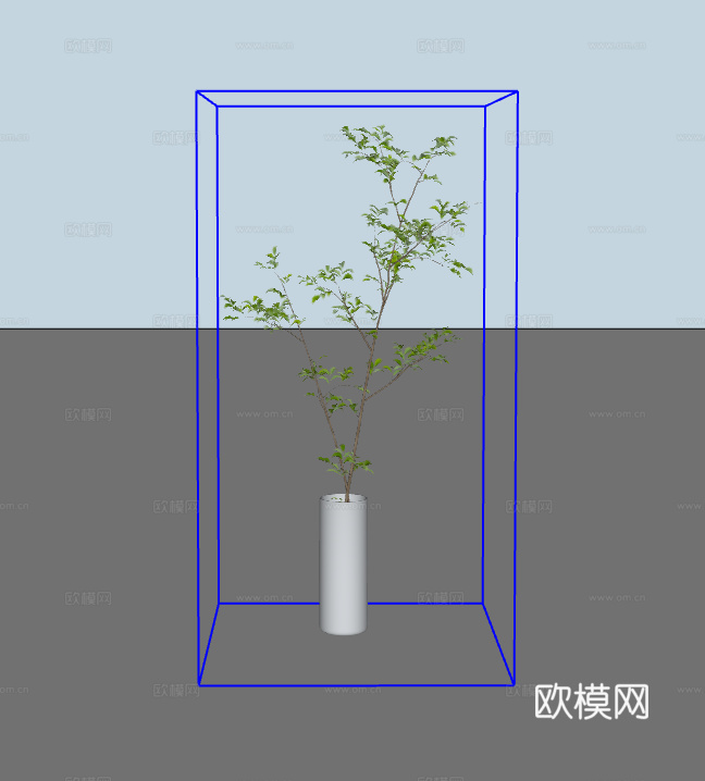 植物摆件su模型