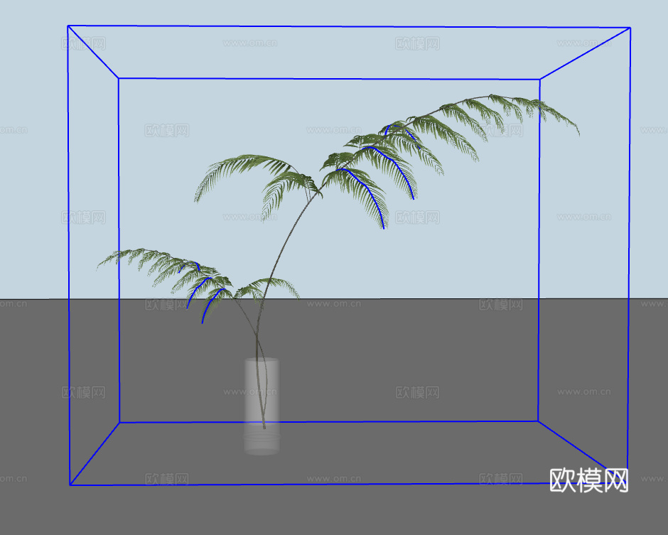 植物摆件su模型