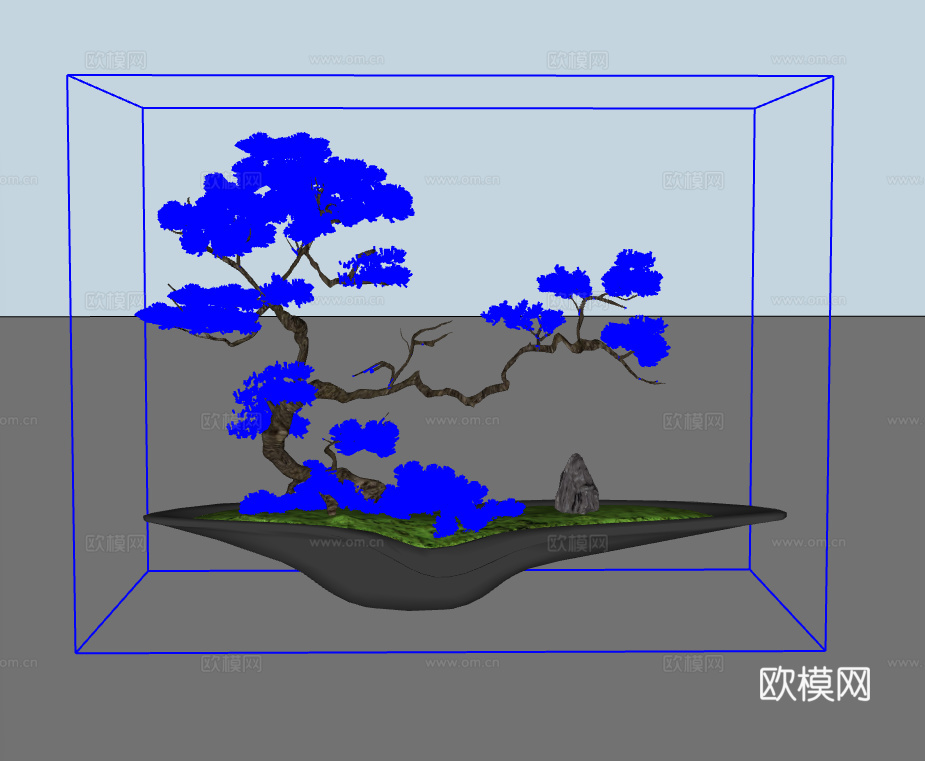 绿植盆栽su模型下载（渲染图2）