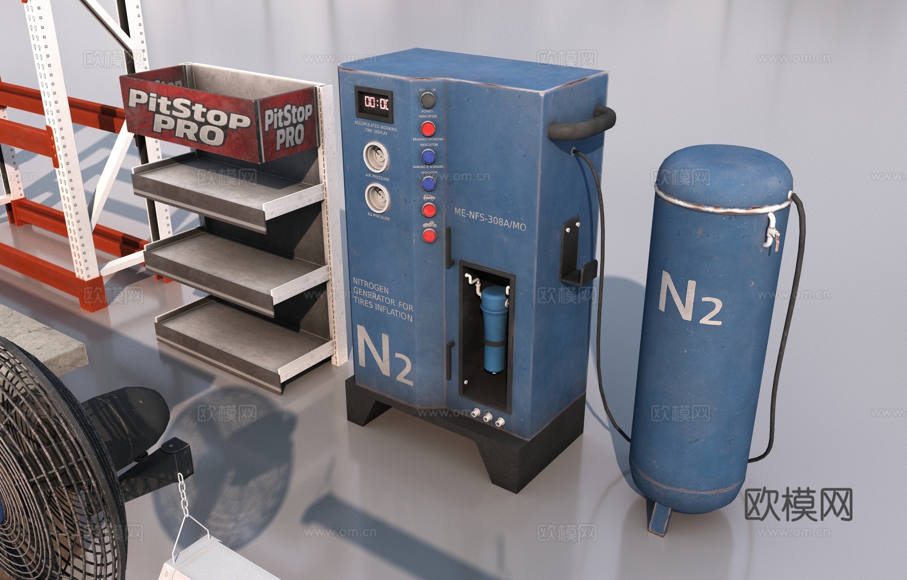 工业修理厂工具3d模型下载（渲染图6）