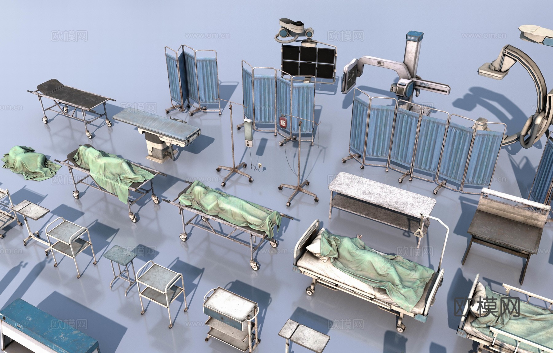 废弃的医疗设备3d模型下载（渲染图2）