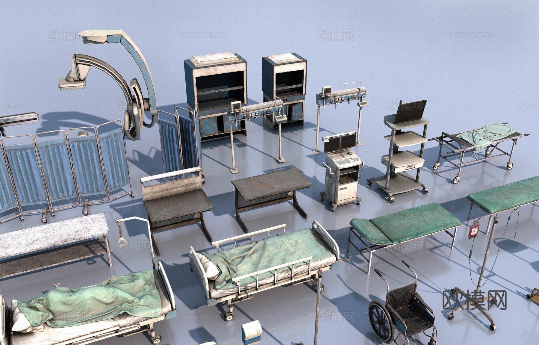 废弃的医疗设备3d模型下载（渲染图4）