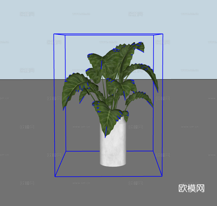 植物盆栽su模型