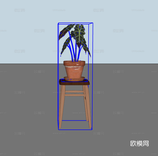 植物盆栽su模型