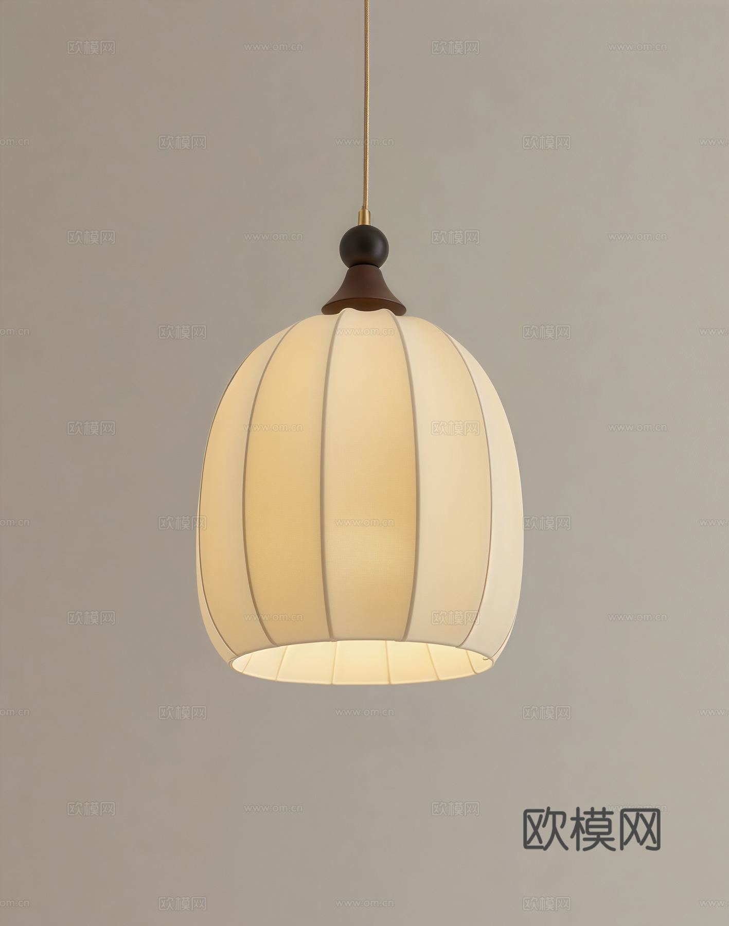 中古风小吊灯 装饰灯su模型