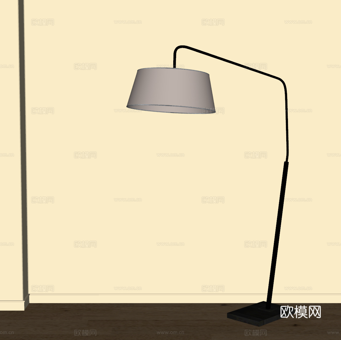 现代落地灯su模型
