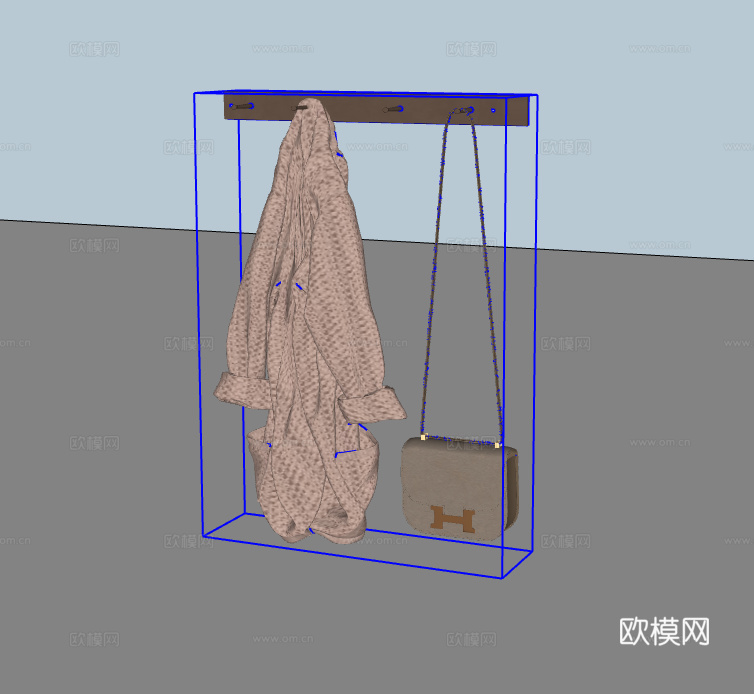 女式包挂件su模型