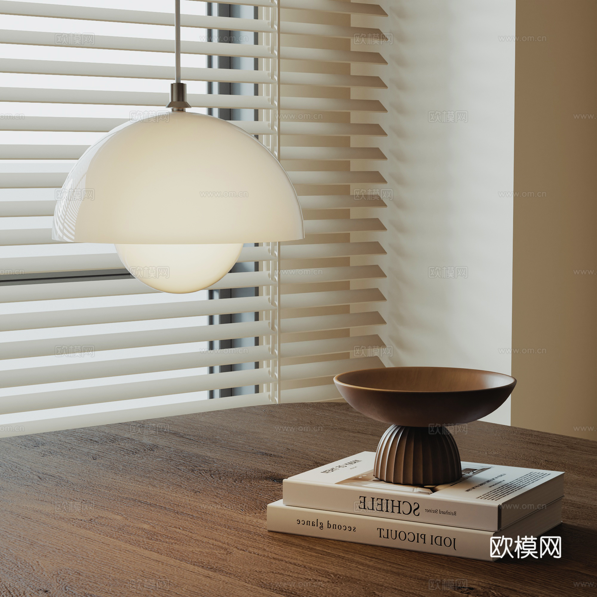 现代奶油风吊灯 球形吊灯su模型