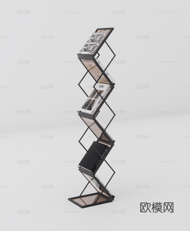 折叠书架su模型