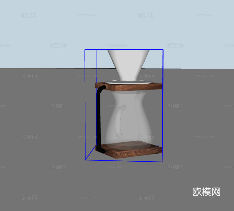 咖啡摆件su模型