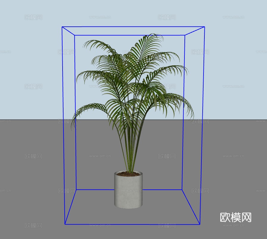 绿植盆栽su模型