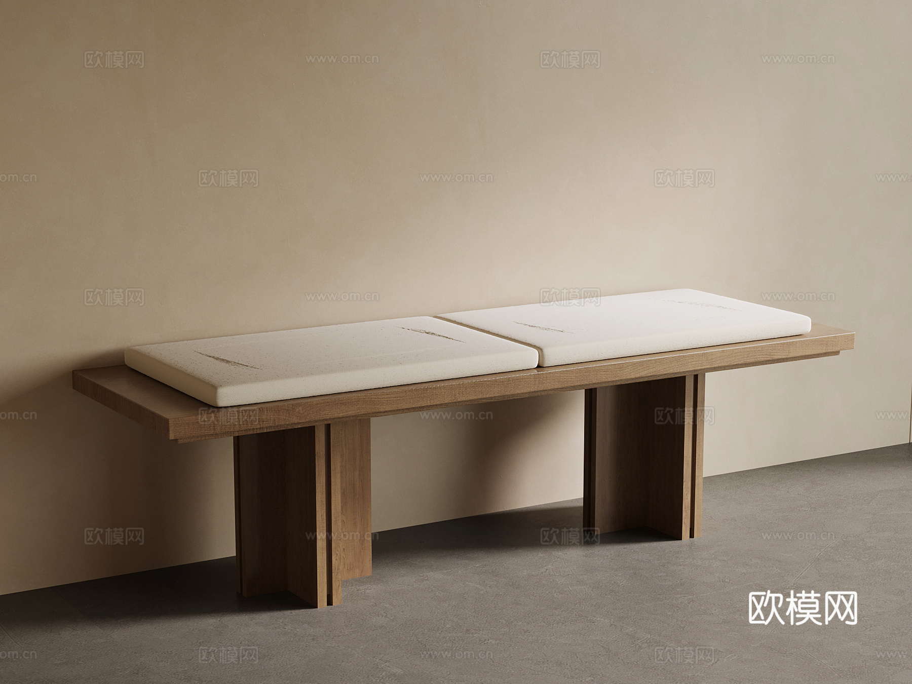 中古风换鞋凳 沙发凳su模型