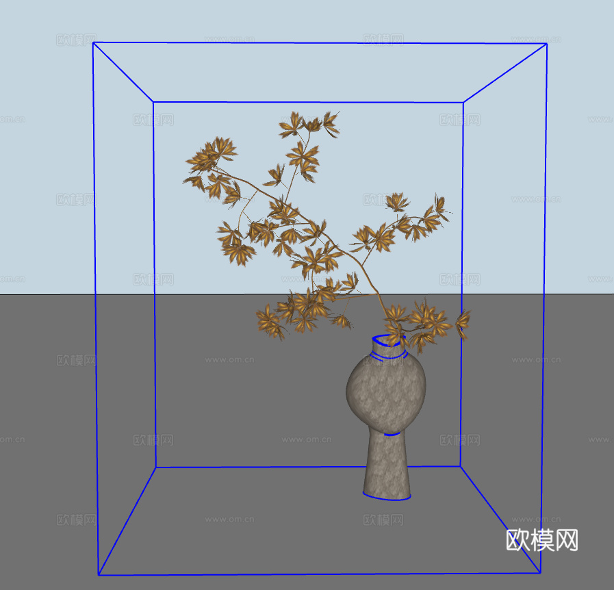 植物摆件su模型