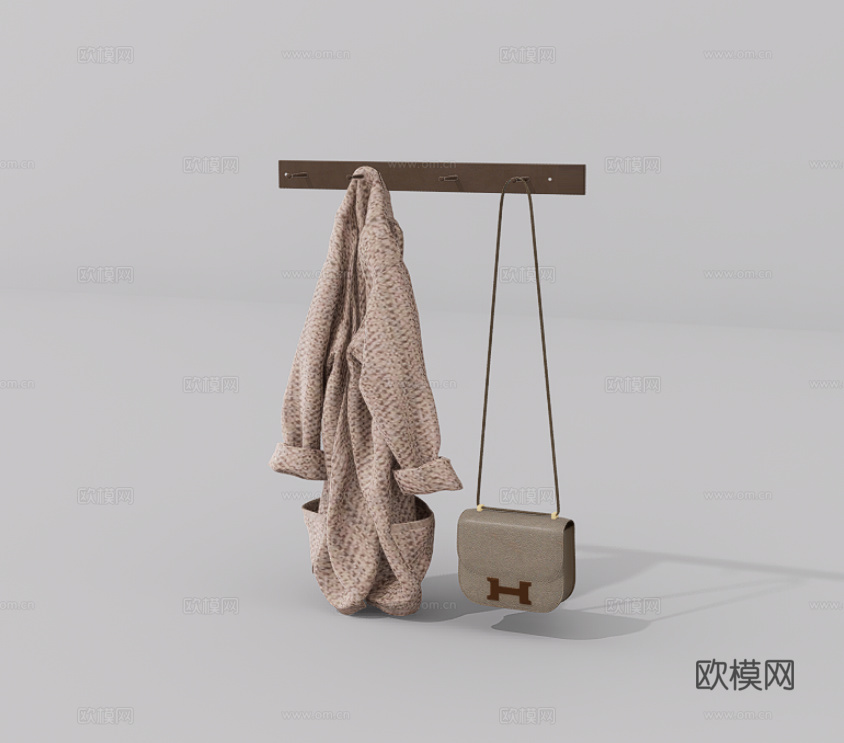 女式包挂件su模型