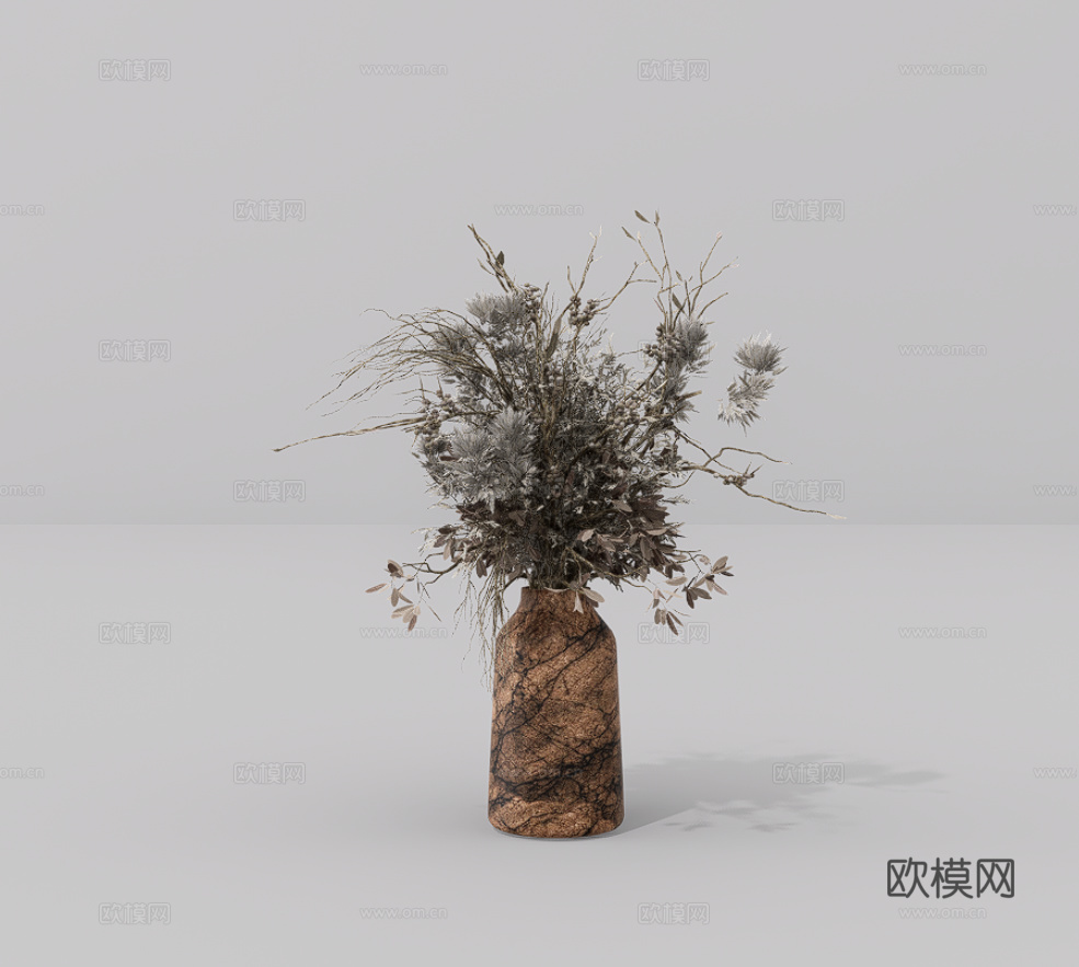 植物摆件su模型