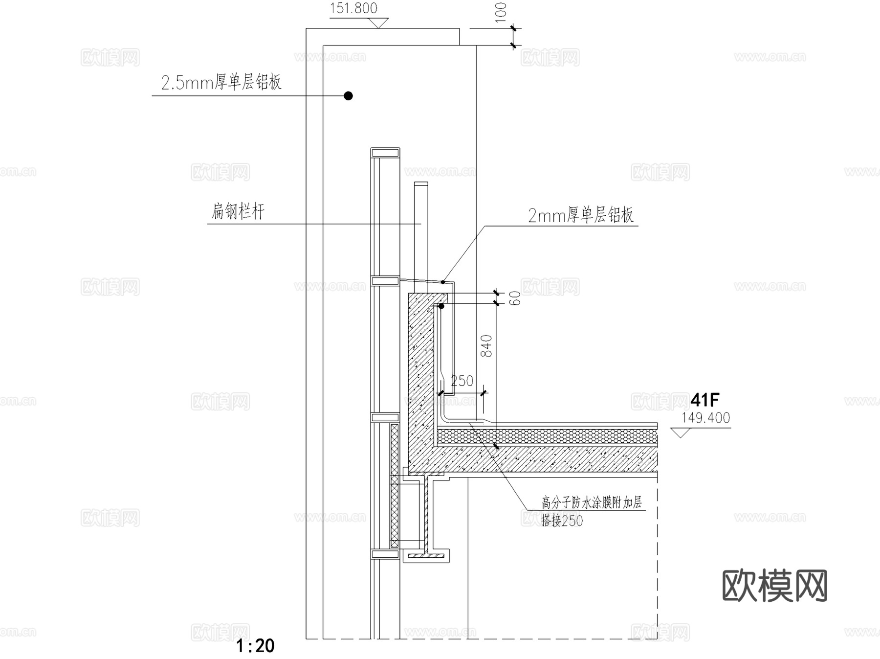 彩钢钢结构屋顶屋面屋脊收边山墙檐口节点CAD施工图集 68套cad施工图