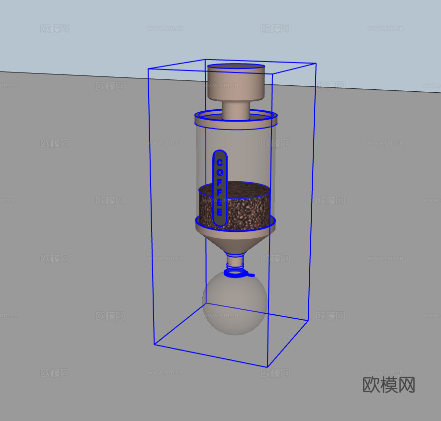 咖啡机su模型